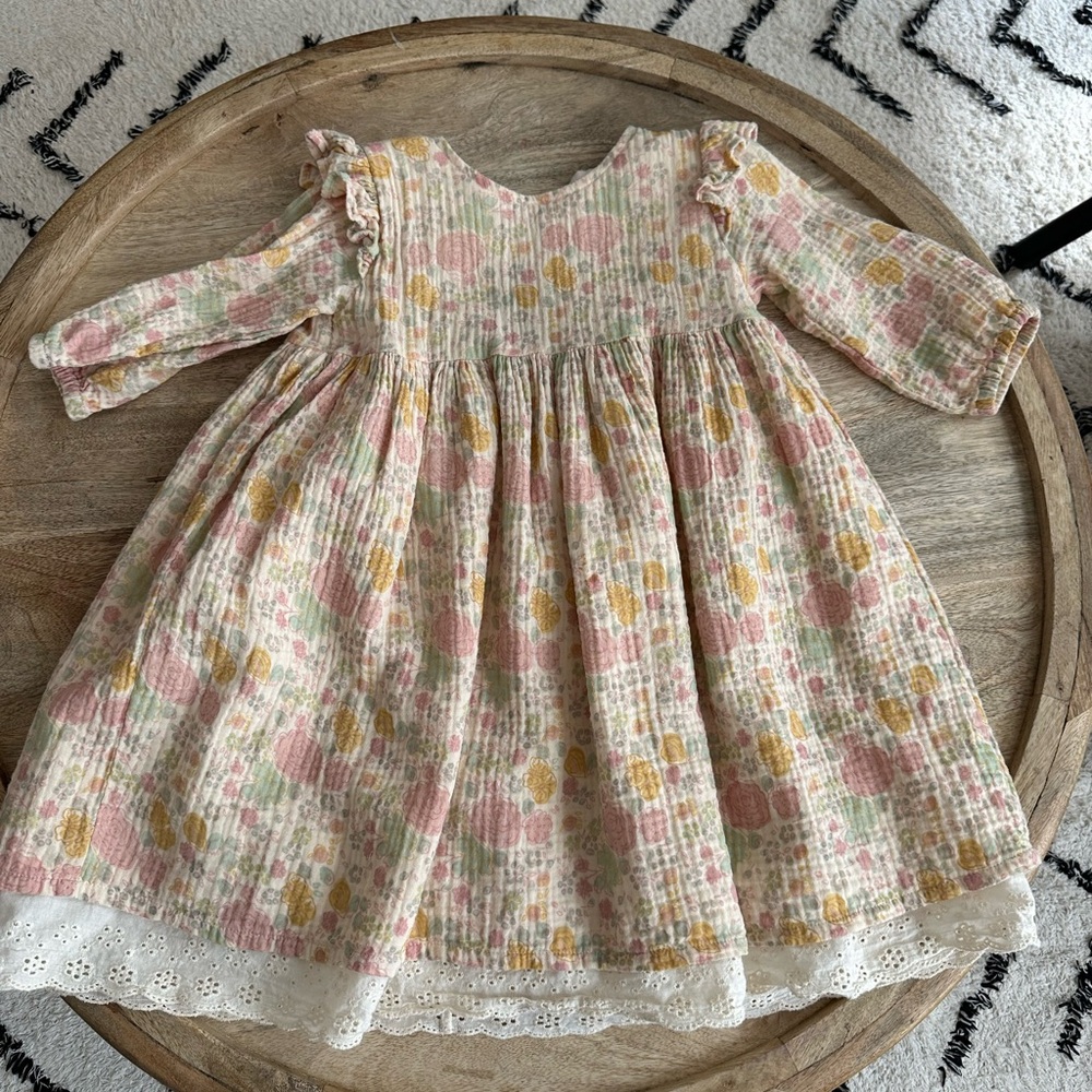 Wildwawa Floral Cotton  Long Sleeve Size 3-4T